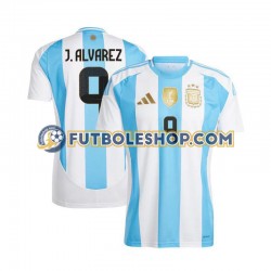 Primera Equipación del Argentina Julian Alvarez 9 Copa America 2024 Manga Corta para Hombre