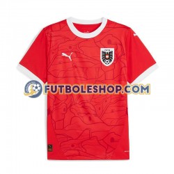Primera Equipación del Austria Euro 2024 Rojo Manga Corta para Hombre