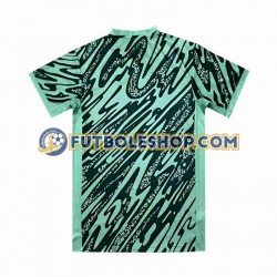 Tercera Equipación del Brasil Portero Copa America 2024 Verde Manga Corta para Hombre