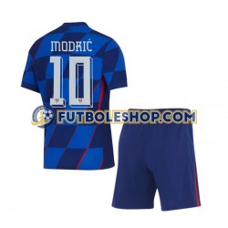 Segunda Equipación del Croacia Luca Modric 10 Euro 2024 Manga Corta para Niño (Camiseta y pantalón)