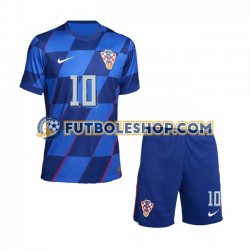 Segunda Equipación del Croacia Luca Modric 10 Euro 2024 Manga Corta para Niño (Camiseta y pantalón)