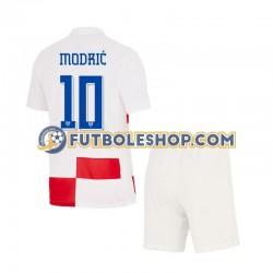 Primera Equipación del Croacia Luca Modric 10 Euro 2024 Manga Corta para Niño (Camiseta y pantalón)