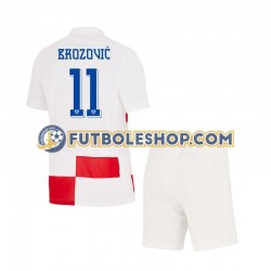 Primera Equipación del Croacia Marcelo Brozovic 11 Euro 2024 Manga Corta para Niño (Camiseta y pantalón)