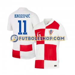 Primera Equipación del Croacia Marcelo Brozovic 11 Euro 2024 Manga Corta para Hombre