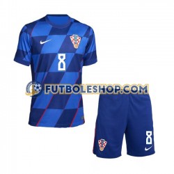 Segunda Equipación del Croacia Mateo Kovacic 8 Euro 2024 Manga Corta para Niño (Camiseta y pantalón)
