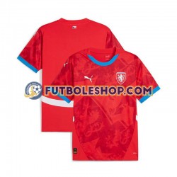 Primera Equipación del República Checa Euro 2024 Rojo Manga Corta para Hombre
