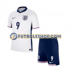 Primera Equipación del Inglaterra Harry Kane 9 Euro 2024 Manga Corta para Niño (Camiseta y pantalón)