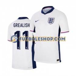 Primera Equipación del Inglaterra Jack Grealish 11 Euro 2024 Manga Corta para Hombre