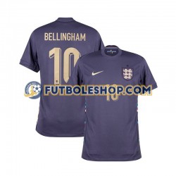 Segunda Equipación del Inglaterra Jude Bellingham 10 Euro 2024 Manga Corta para Hombre