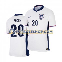 Primera Equipación del Inglaterra Phil Foden 20 Euro 2024 Manga Corta para Hombre