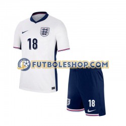 Primera Equipación del Inglaterra Trent Alexander-Arnold 18 Euro 2024 Manga Corta para Niño (Camiseta y pantalón)