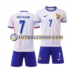 Segunda Equipación del Francia Antoine Griezmann 7 Euro 2024 Manga Corta para Niño (Camiseta y pantalón) Segunda Equipación del Francia Antoine Griezmann 7 Euro 2024 Manga Corta para Niño (Camiseta y pantalón)