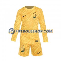 Primera Equipación del Francia Portero Euro 2024 Amarillo ML para Niño (Camiseta y pantalón)