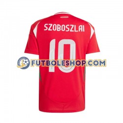 Primera Equipación del Hungría Dominik Szoboszlai 10 Euro 2024 Rojo Manga Corta para Hombre