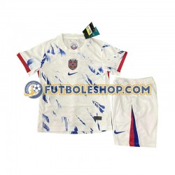 Segunda Equipación del Noruega 2024 Manga Corta para Niño (Camiseta y pantalón)