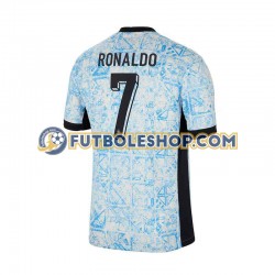 Segunda Equipación del Portugal Cristiano Ronaldo 7 Euro 2024 Manga Corta para Hombre