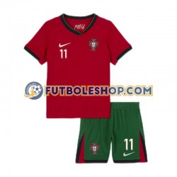 Primera Equipación del Portugal Joao Felix 11 Euro 2024 Manga Corta para Niño (Camiseta y pantalón)