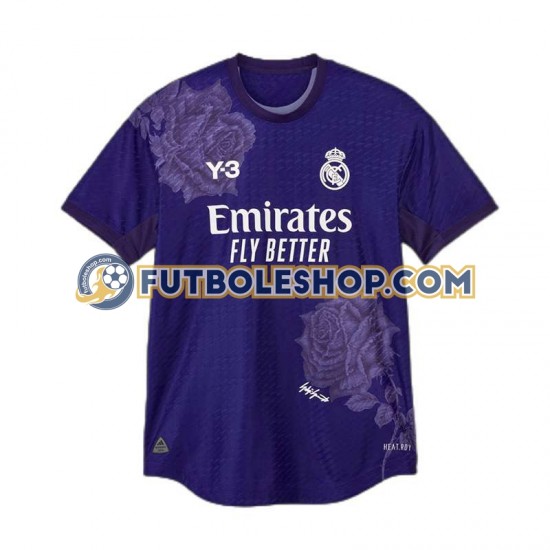 Cuarta Equipación del Real Madrid Vinicius Junior 7 Y-3 2023-2024 Púrpura Manga Corta para Hombre