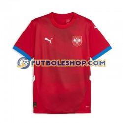 Primera Equipación del Serbia Euro 2024 Rojo Manga Corta para Hombre