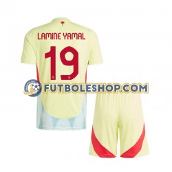 Segunda Equipación del España Lamine Yamal 19 Euro 2024 Manga Corta para Niño (Camiseta y pantalón)