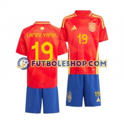 Primera Equipación del España Lamine Yamal 19 Euro 2024 Manga Corta para Niño (Camiseta y pantalón)
