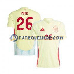 Segunda Equipación del España Pedri 26 Euro 2024 Manga Corta para Hombre