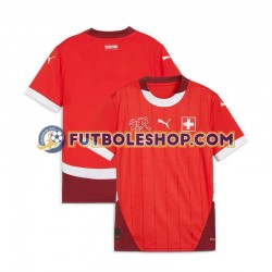 Primera Equipación del Suiza Euro 2024 Rojo Manga Corta para Hombre Primera Equipación del Suiza Euro 2024 Rojo Manga Corta para Hombre