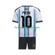 Primera Equipación del Argentina Lionel Messi 10 World Cup 2026 Manga Corta para Niño (Camiseta y pantalón)