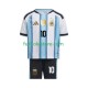 Primera Equipación del Argentina Lionel Messi 10 World Cup 2026 Manga Corta para Niño (Camiseta y pantalón)