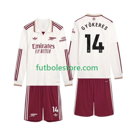 Tercera Equipación del Arsenal Gyokeres 14 2025-2026 ML para Niño (Camiseta y pantalón)