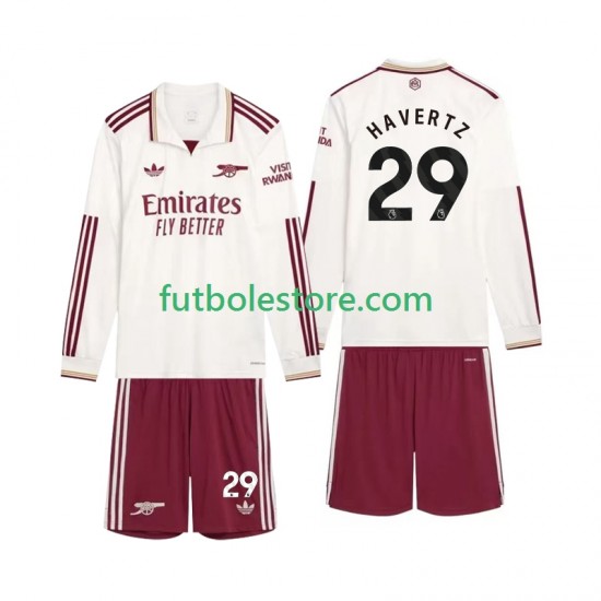 Tercera Equipación del Arsenal Havertz 29 2025-2026 ML para Niño (Camiseta y pantalón)