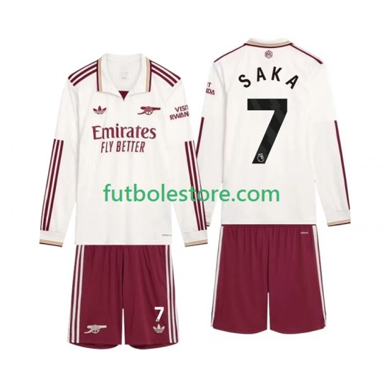 Tercera Equipación del Arsenal Saka 7 2025-2026 ML para Niño (Camiseta y pantalón)