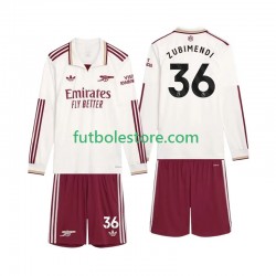 Tercera Equipación del Arsenal Zubimendi 36 2025-2026 ML para Niño (Camiseta y pantalón)