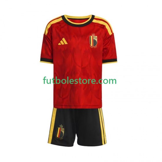 Primera Equipación del Bélgica World Cup 2026 Manga Corta para Niño (Camiseta y pantalón)