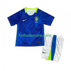 Segunda Equipación del Brasil 2025-2026 Manga Corta para Niño (Camiseta y pantalón)