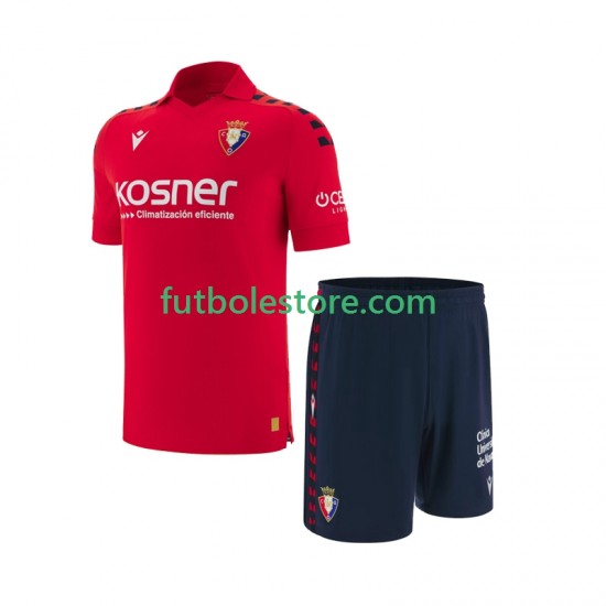 Primera Equipación del CA Osasuna 2025-2026 Manga Corta para Niño (Camiseta y pantalón)