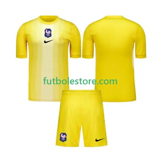 Primera Equipación del Francia Portero 2025 Manga Corta para Niño (Camiseta y pantalón)
