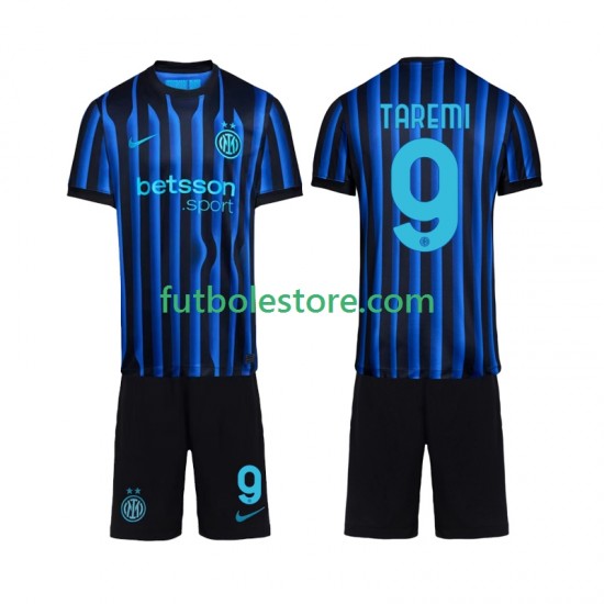 Primera Equipación del Inter Milan Marcus Thuram 9 2025-2026 Manga Corta para Niño (Camiseta y pantalón)