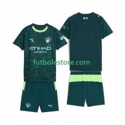 Cuarta Equipación del Manchester City 2025-2026 Manga Corta para Niño (Camiseta y pantalón)