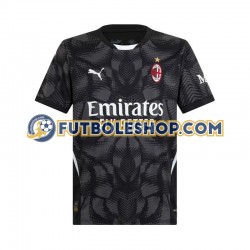 Primera Equipación del AC Milan Portero 2024-2025 Negro Manga Corta para Hombre