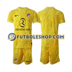 Tercera Equipación del Atlético Madrid Portero 2024-2025 Manga Corta para Niño (Camiseta y pantalón)