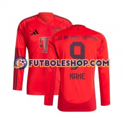 Primera Equipación del Bayern de Múnich Kane 9 2024-2025 Rojo ML para Hombre