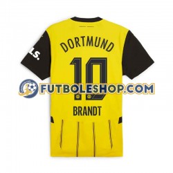 Primera Equipación del Borussia Dortmund Julian Brandt 10 2024-2025 Manga Corta para Hombre