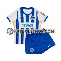 Primera Equipación del Brighton Hove Albion 2024-2025 Manga Corta para Niño (Camiseta y pantalón)