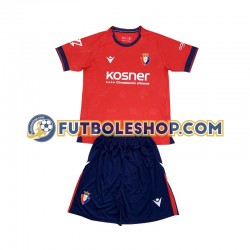 Primera Equipación del CA Osasuna 2024-2025 Manga Corta para Niño (Camiseta y pantalón)