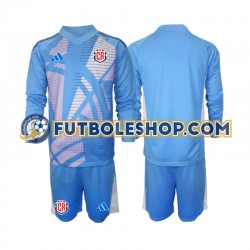 Primera Equipación del Costa Rica Portero 2024 Azul ML para Niño (Camiseta y pantalón)