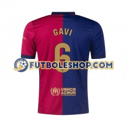 Primera Equipación del FC Barcelona GAVI 6 2024-2025 Manga Corta para Hombre