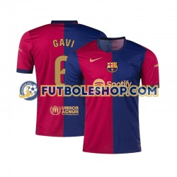 Primera Equipación del FC Barcelona GAVI 6 2024-2025 Manga Corta para Hombre