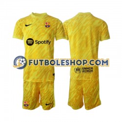 Segunda Equipación del FC Barcelona Portero 2024-2025 Manga Corta para Niño (Camiseta y pantalón)