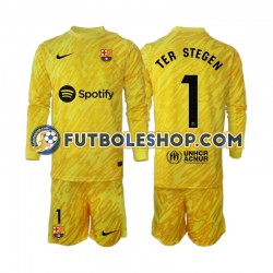 Segunda Equipación del FC Barcelona Portero Ter Stegen 1 2024-2025 ML para Niño (Camiseta y pantalón)